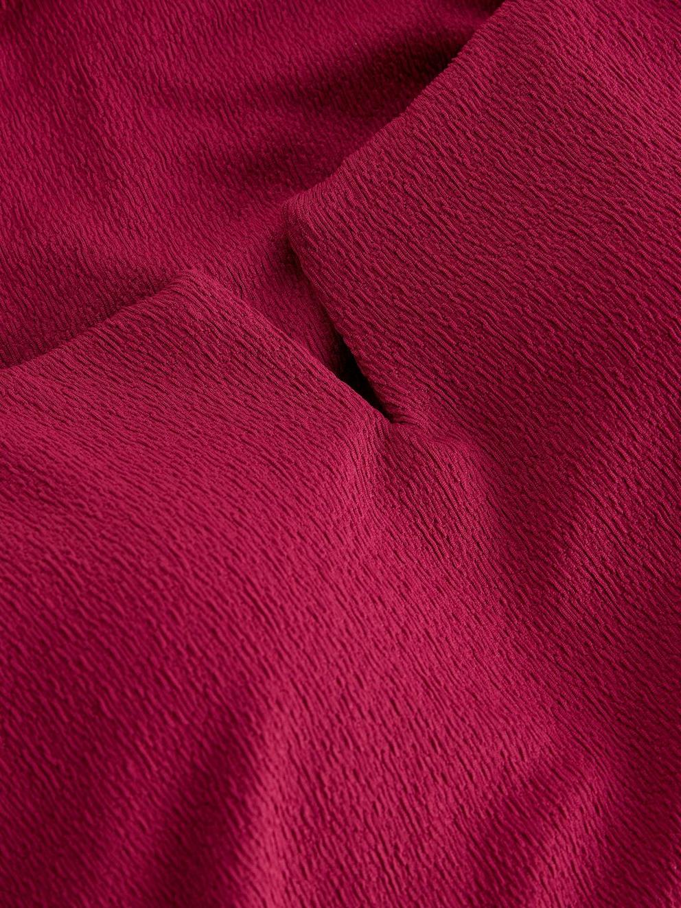 Gabrielle Texture Swimsuit in MID PURPLE - FLAT DETAIL