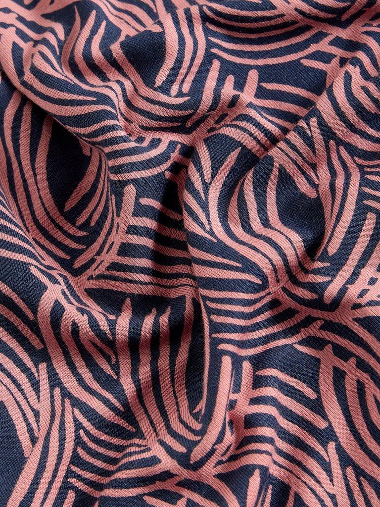 Madeline Crew Neck Jersey Dress  in PINK MLT - FLAT DETAIL