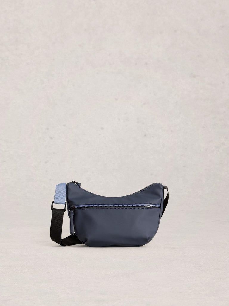 Alex Rubberised Crossbody Bag in DARK NAVY - LIFESTYLE