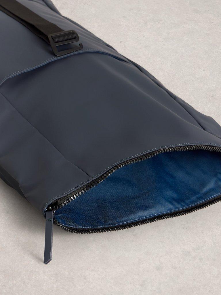 Alex Rubberised Backpack in DARK NAVY - FLAT DETAIL