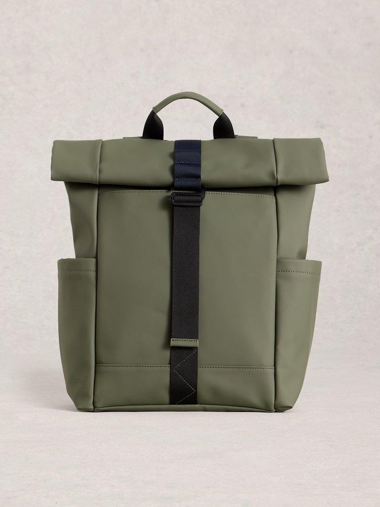 Alex Rubberised Backpack in KHAKI GRN - LIFESTYLE
