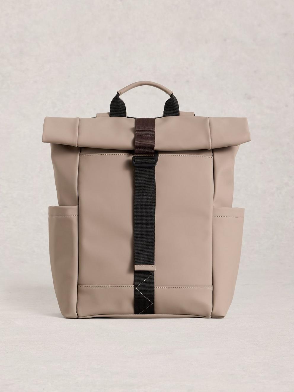 Alex Rubberised Backpack in LGT NAT - LIFESTYLE