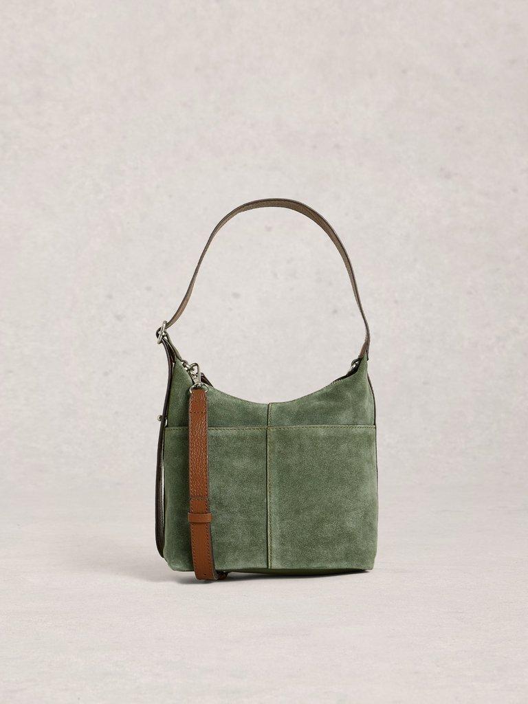 Mini Suede Sophia Crossbody in KHAKI GRN - LIFESTYLE