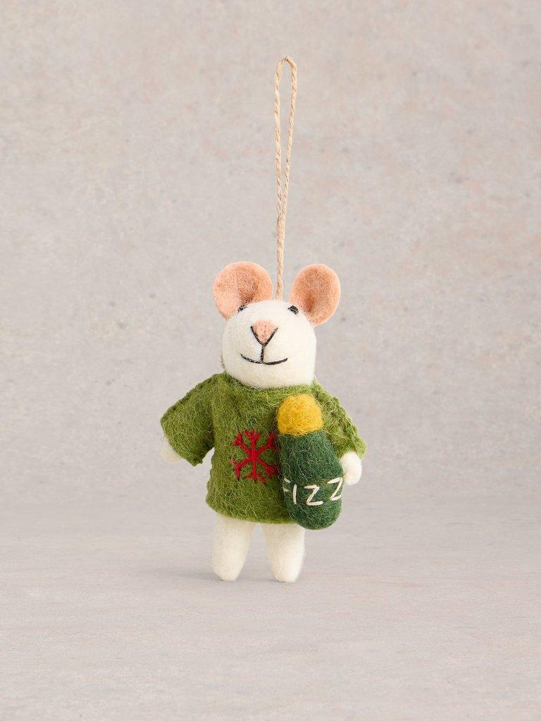 Fizz Mouse Hanging Dec in IVORY MLT - FLAT FRONT
