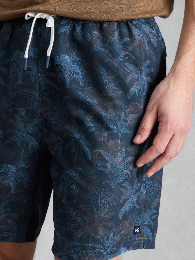 Ventnor Palm Swimshort in NAVY PR - MODEL DETAIL