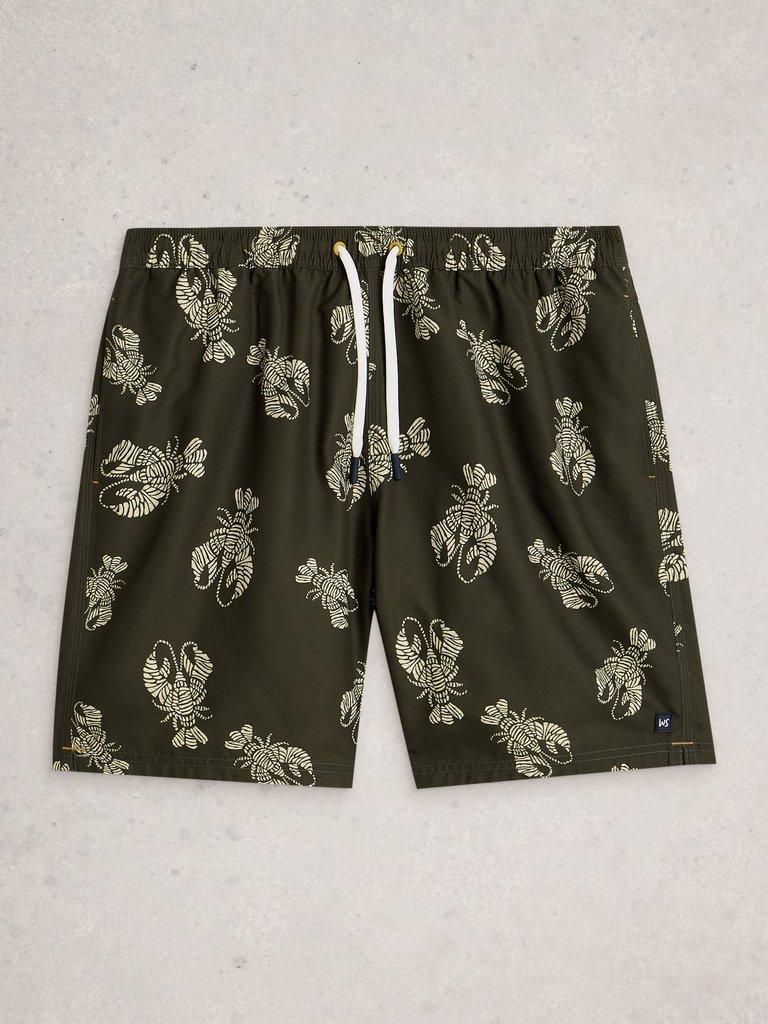 Ventnor Shrimp Swimshort in GREEN PR - FLAT FRONT