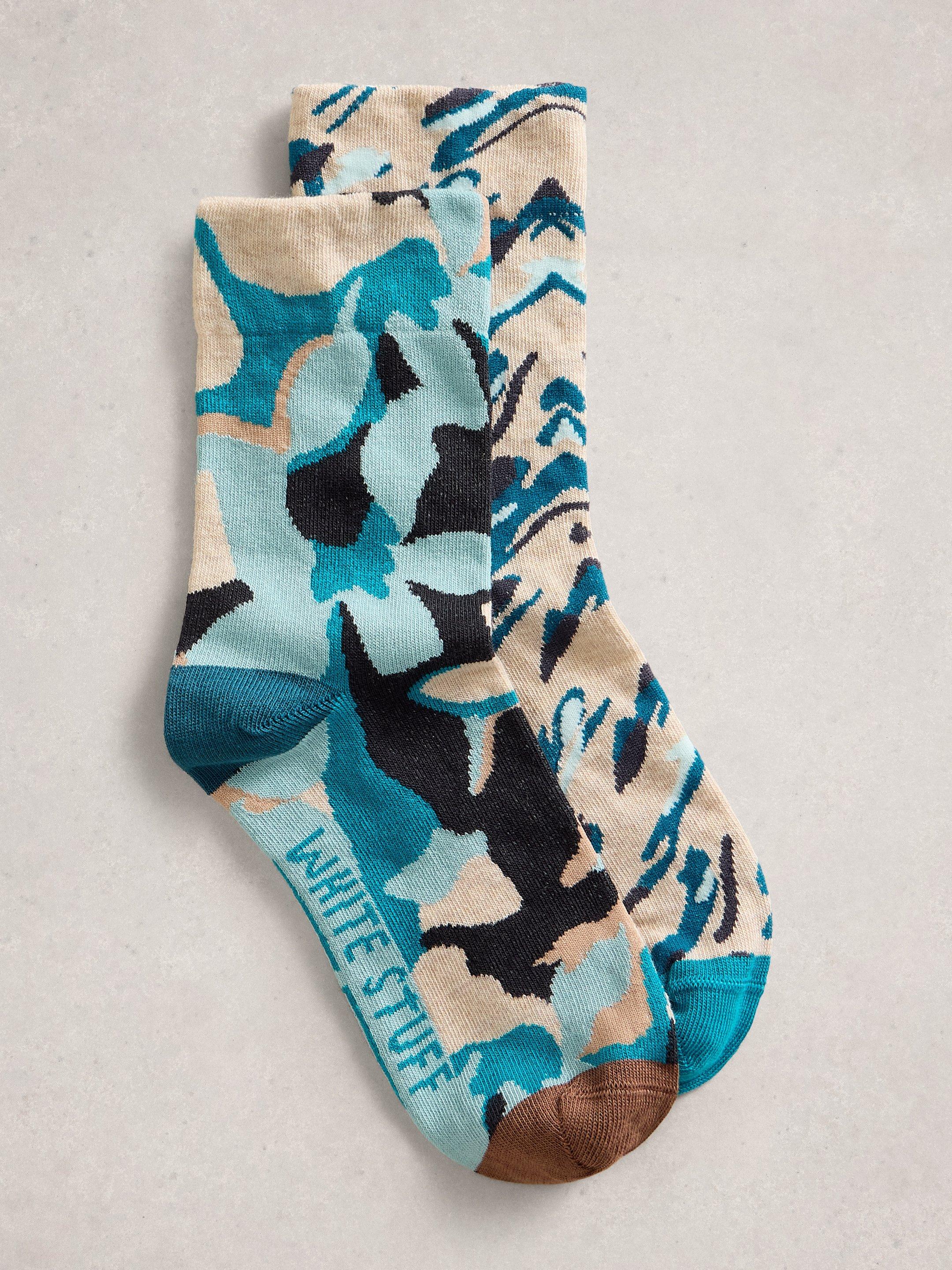 2 Pack Abstract Ankle Socks
