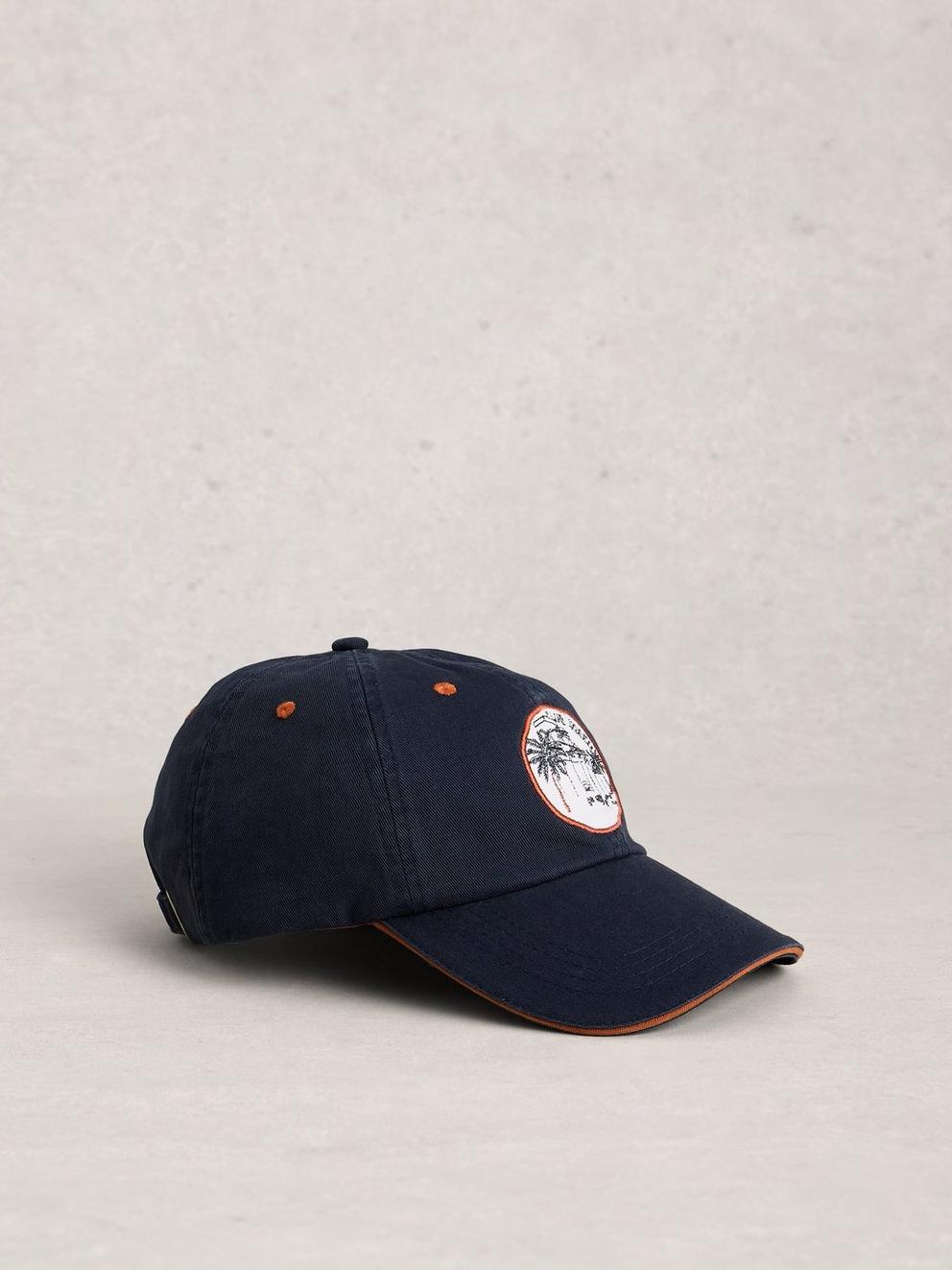 Patch Baseball Cap in INDIGO BLE - FLAT FRONT