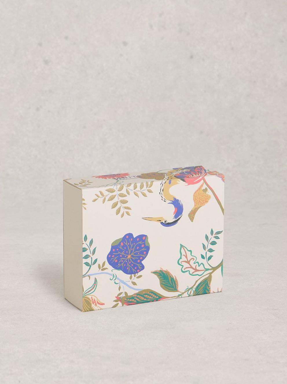 4PK Floral Print Stripe Sock in PINK MLT - FLAT BACK