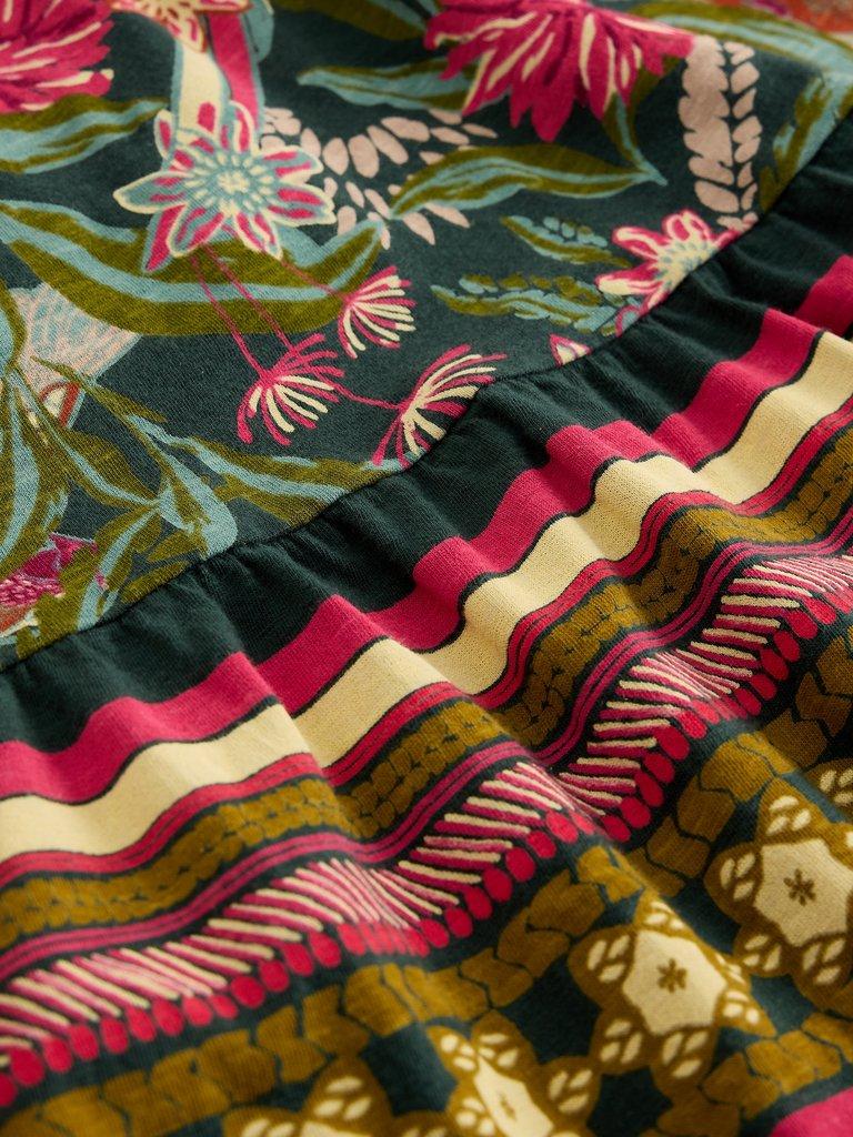 MARTA TUNIC in GREEN PR - FLAT DETAIL