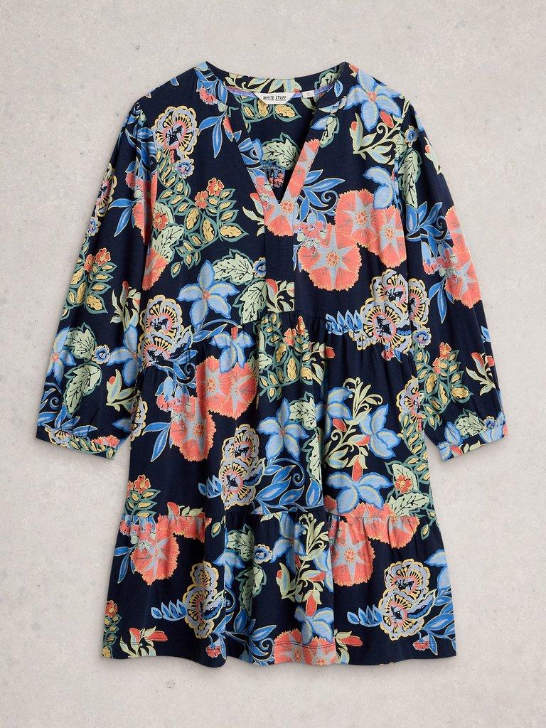 MARTA TUNIC in NAVY PR - FLAT FRONT
