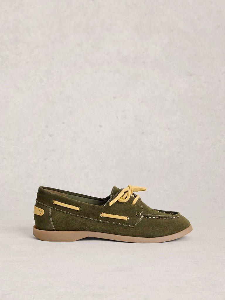 Boat Lace Up Shoe in KHAKI GRN - LIFESTYLE