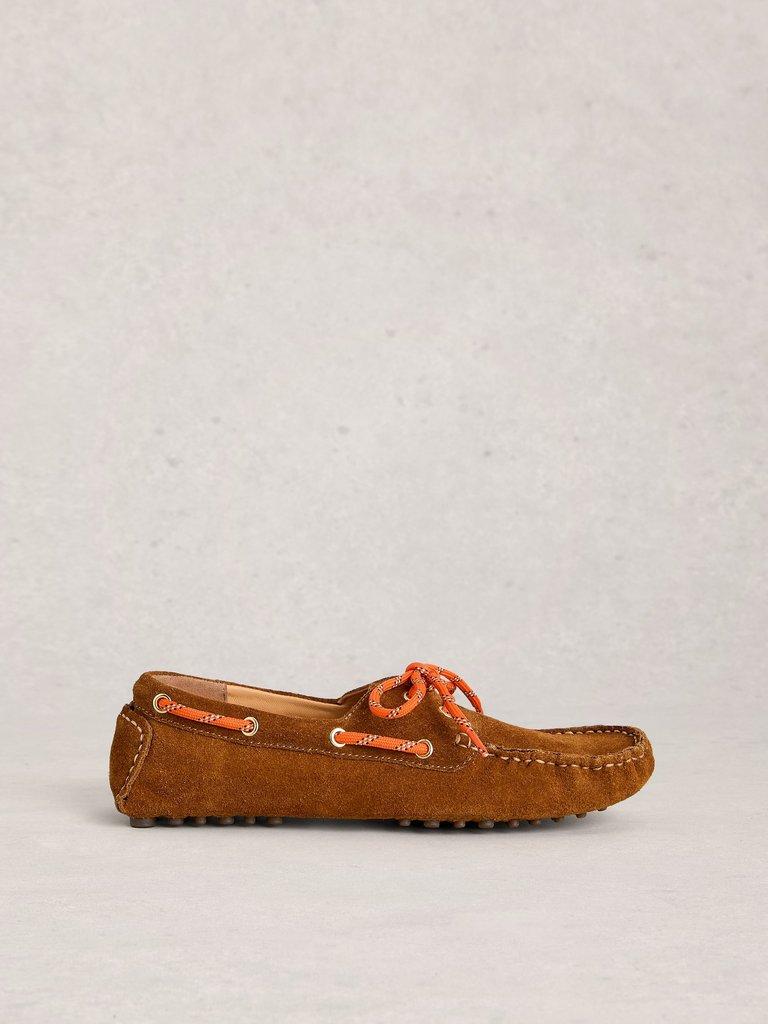 Selena Hybrid Suede Boat Shoe in MID TAN - LIFESTYLE