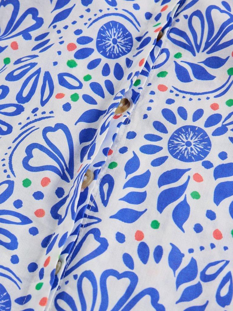 Lana Organic Cotton Top in IVORY PR - FLAT DETAIL