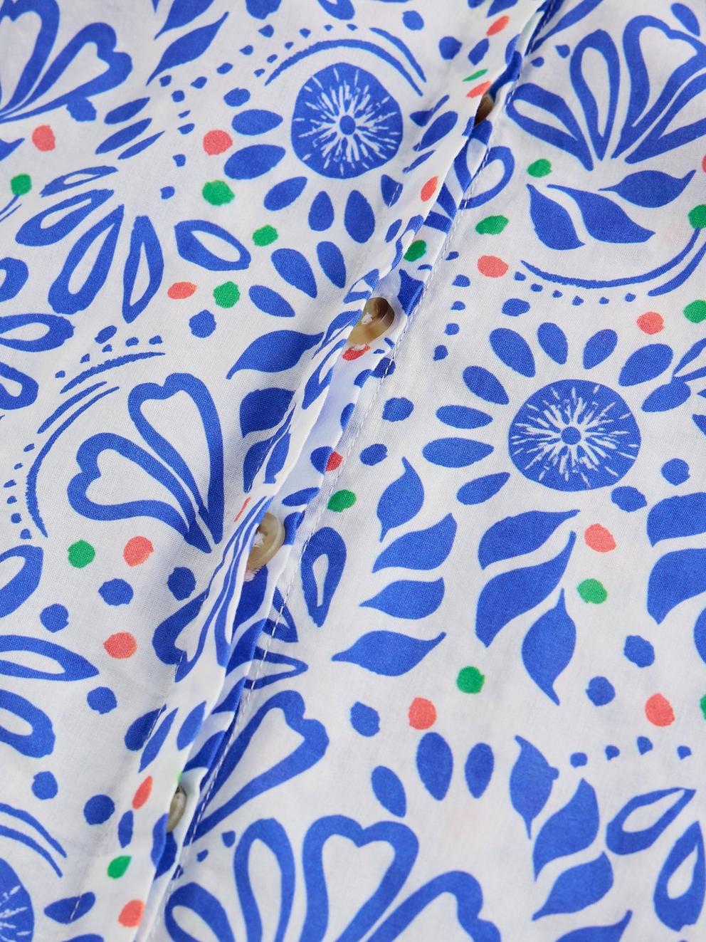 Lana Organic Cotton Top in IVORY PR - FLAT DETAIL