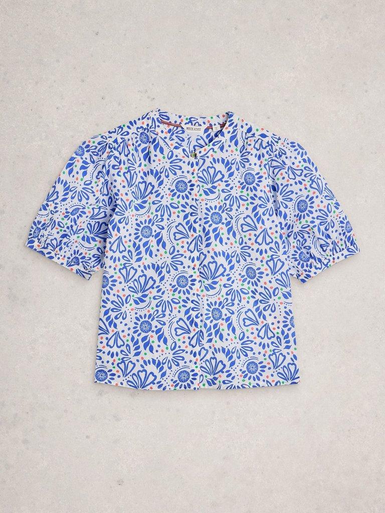Lana Organic Cotton Top in IVORY PR - FLAT FRONT