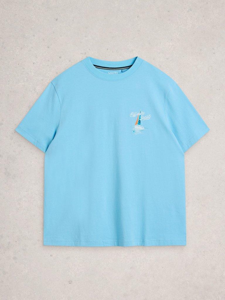 Horsham Sailing Graphic Tee in BLUE PR - FLAT FRONT