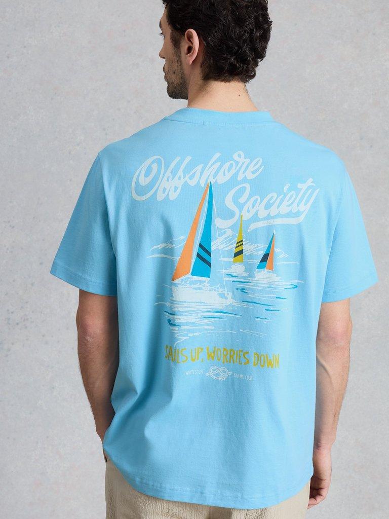 Horsham Sailing Graphic Tee in BLUE PR - LIFESTYLE