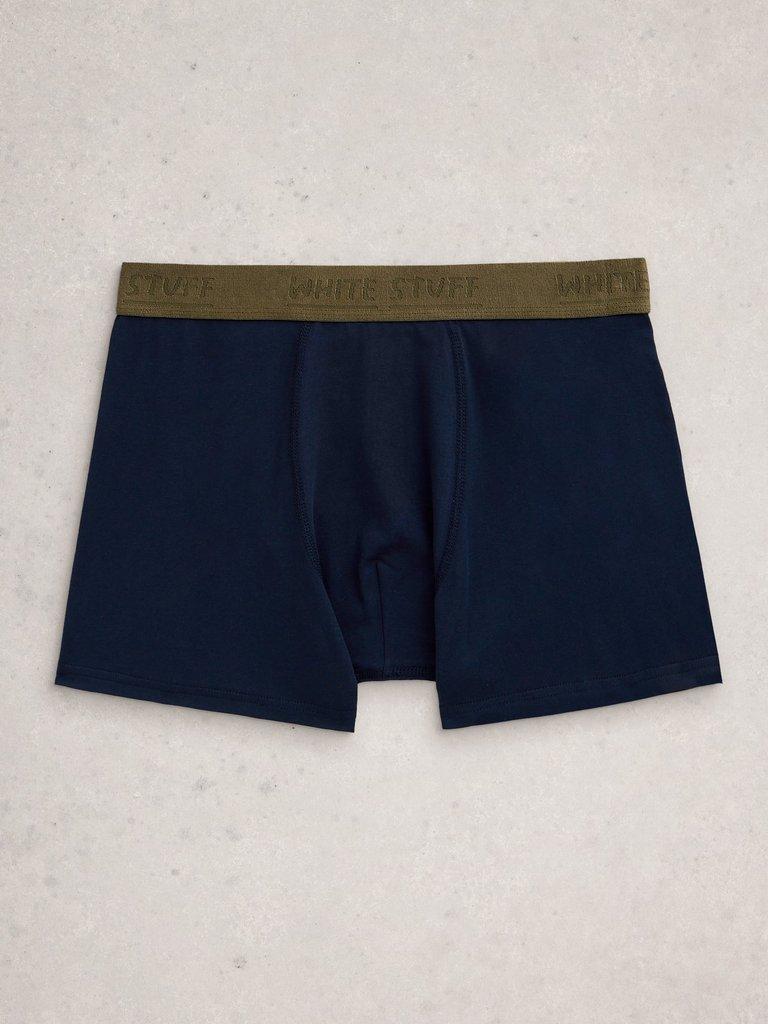 Hove 2 Pack Boxers Print Plain in RED PR - FLAT DETAIL