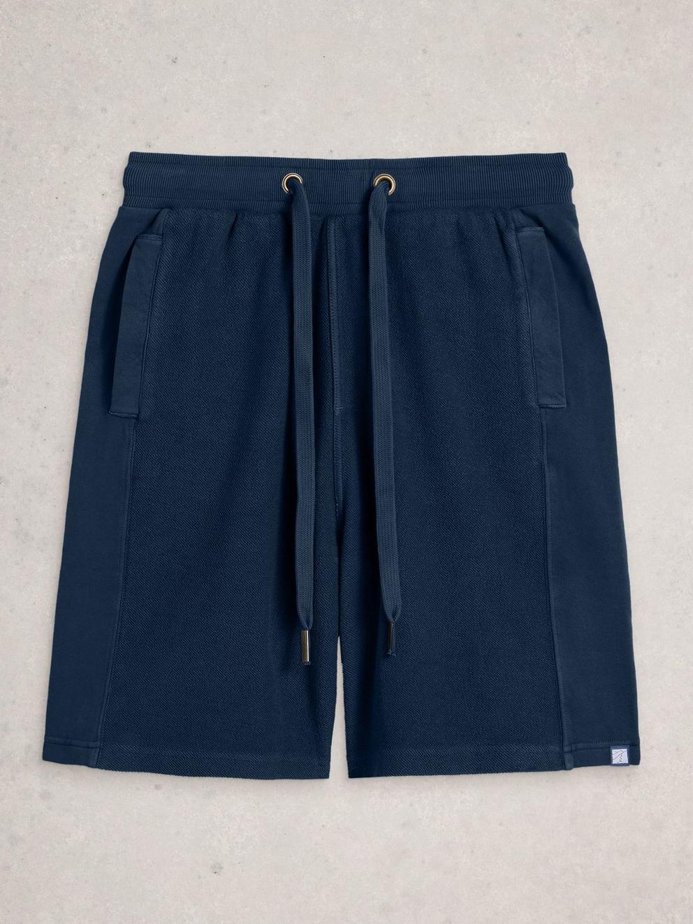 Sidmouth Sweat Short in DARK NAVY - FLAT FRONT