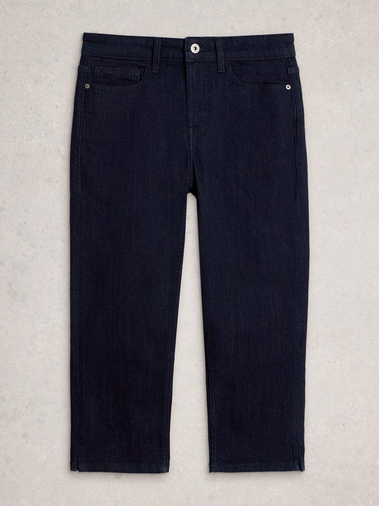 Blake Capri Jeans in DK DENIM - FLAT FRONT