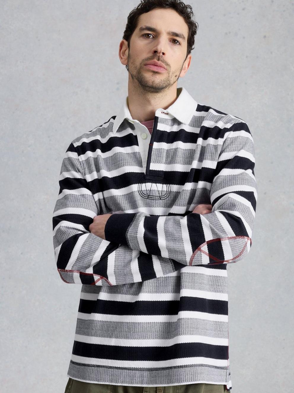 Stripe Rugby in IVORY MLT - LIFESTYLE