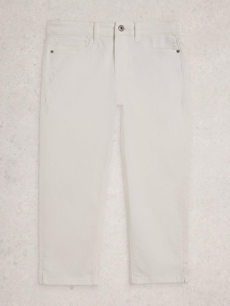 Blake Capri Jean in BRIL WHITE - FLAT FRONT
