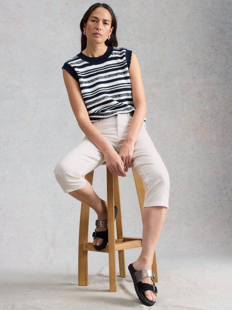 Blake Capri Jean in BRIL WHITE - LIFESTYLE