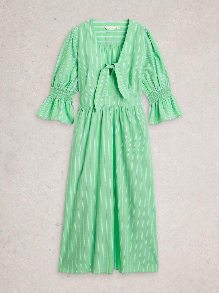 Maisie Poplin Stripe Dress in GREEN MULTI | White Stuff US