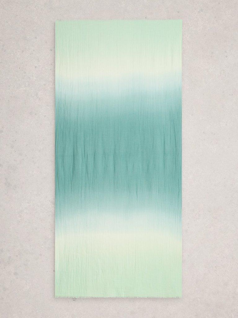 Jessie Plain Scarf in BLUE MLT - FLAT BACK