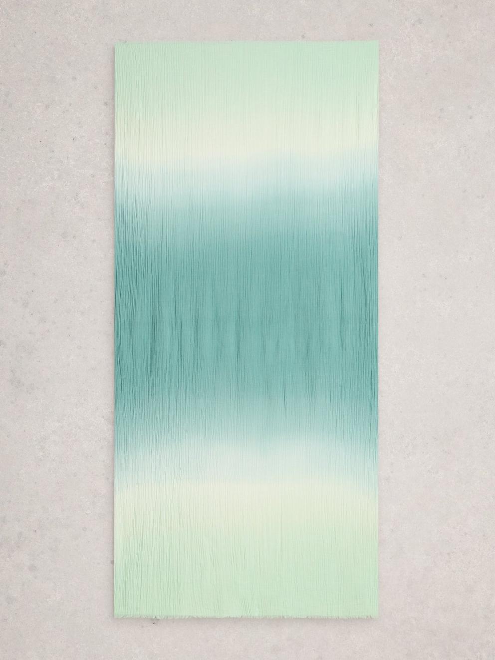 Jessie Plain Scarf in BLUE MLT - FLAT BACK