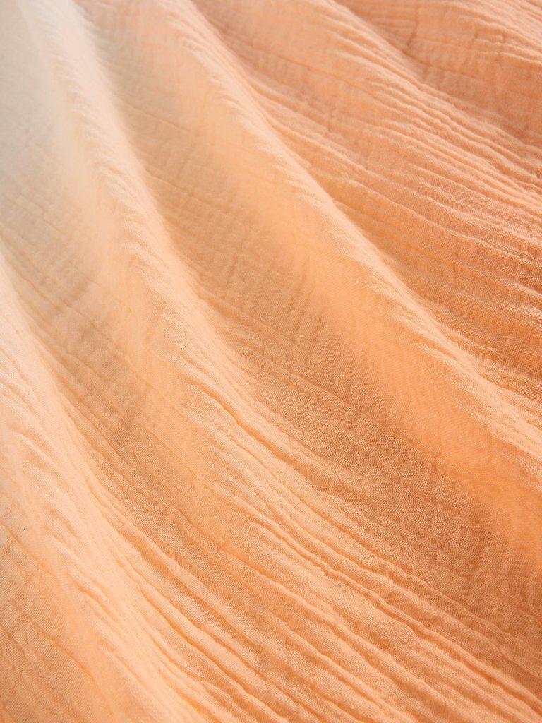 Jessie Plain Scarf in ORANGE MLT - FLAT DETAIL