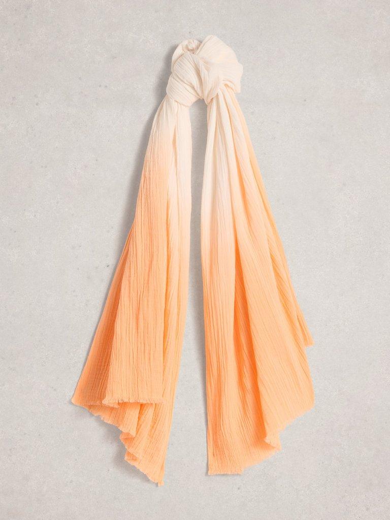 Jessie Plain Scarf in ORANGE MLT - FLAT FRONT