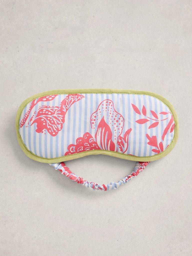 Printed Sleep Eye Mask in BLUE PR - FLAT FRONT