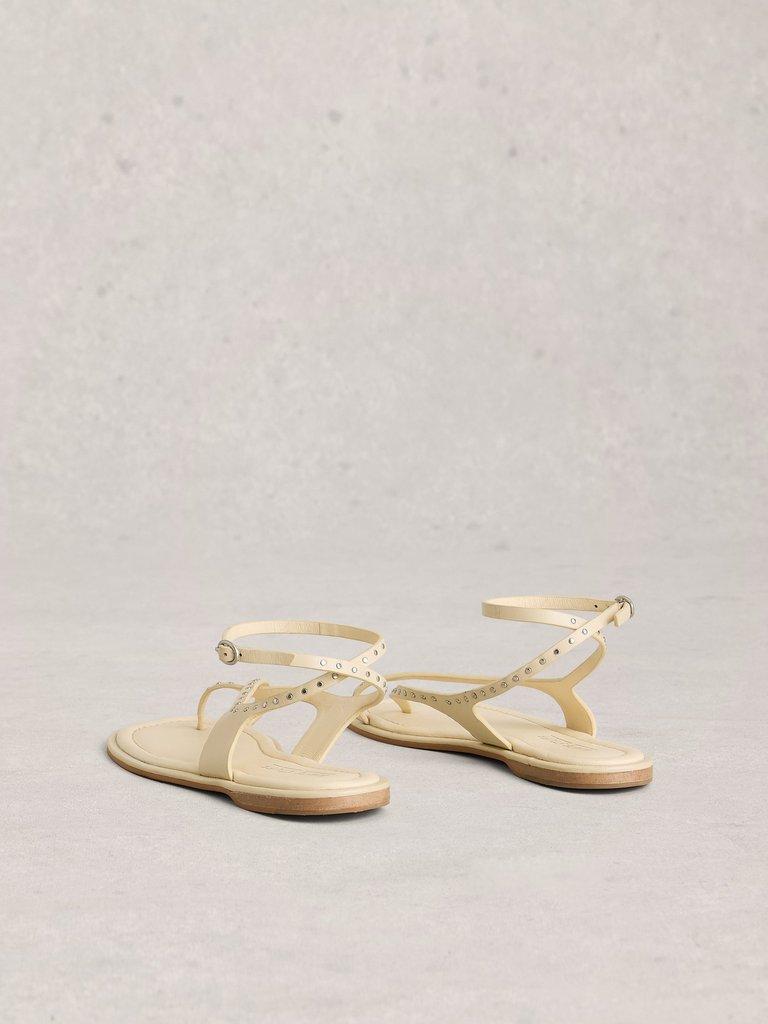 Barely There Sandal in PALE IVORY - FLAT BACK