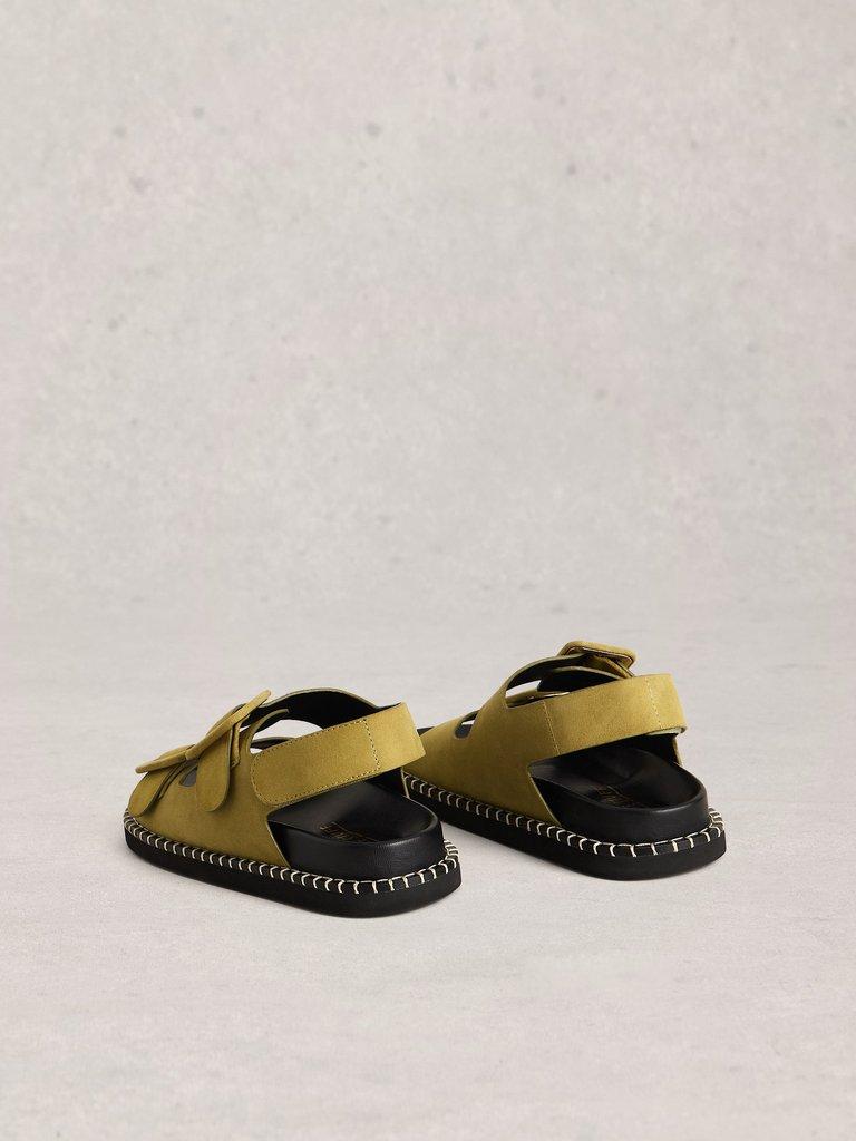 Bailey Buckle Sandal in KHAKI GRN - FLAT BACK