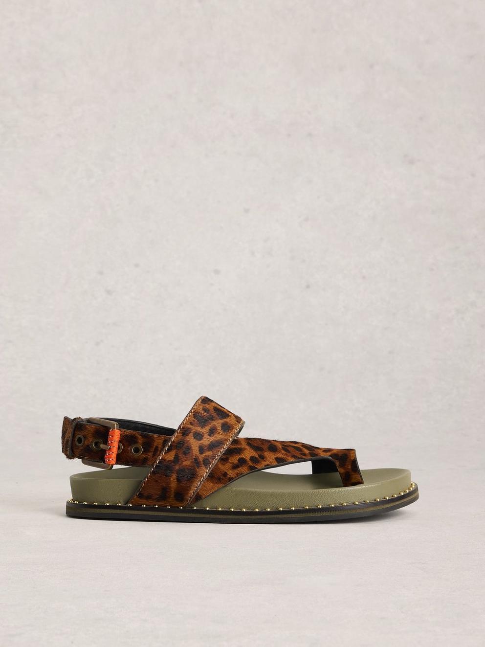 Taylor Footbed Sandal in BROWN MLT - LIFESTYLE