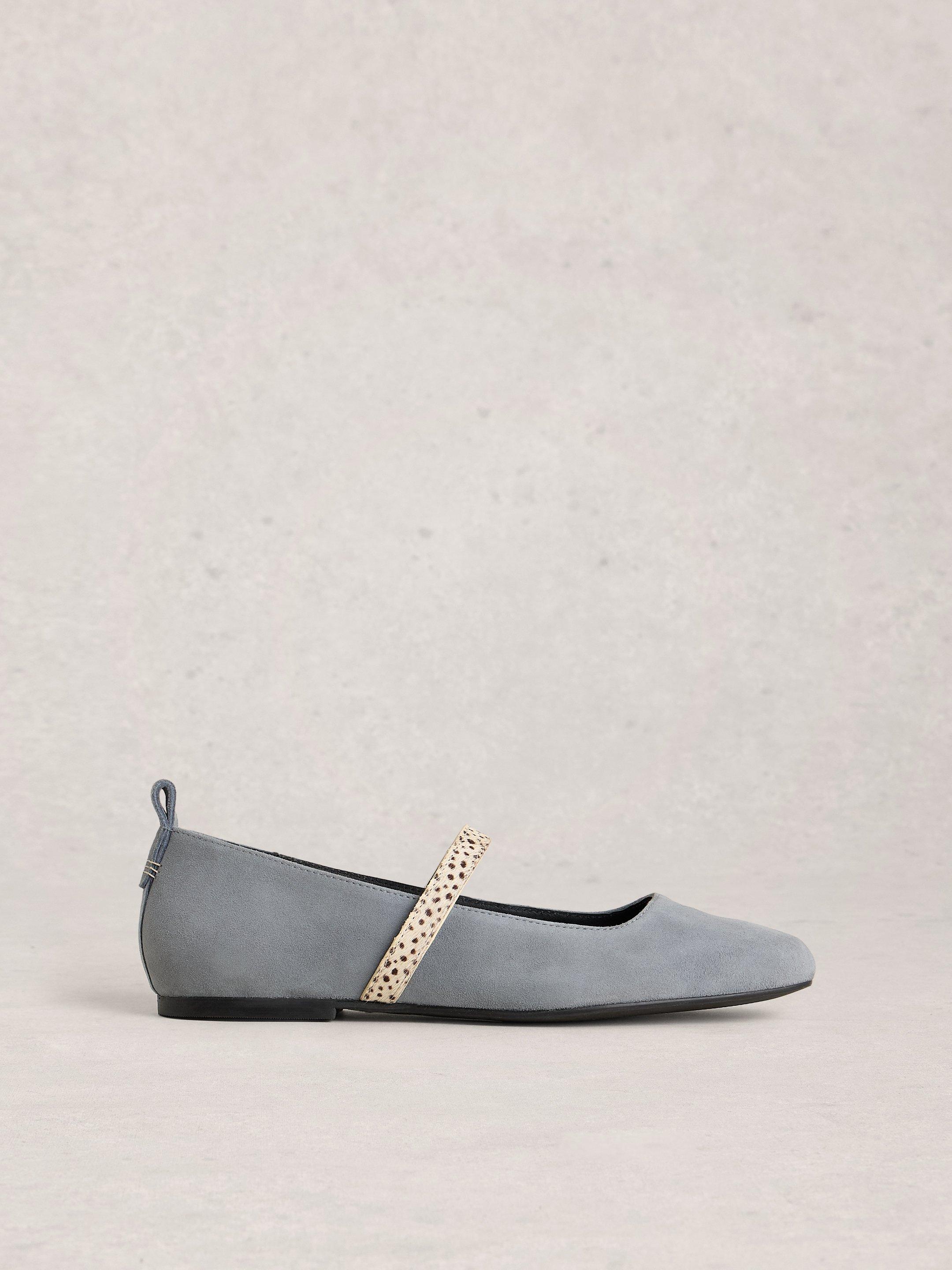 Minnie Strap Suede Ballerina