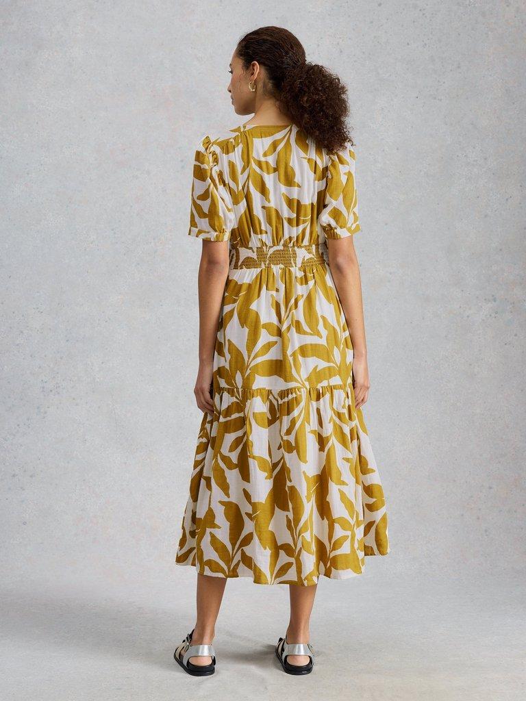 Jolene Dress in CHART PR - MODEL BACK