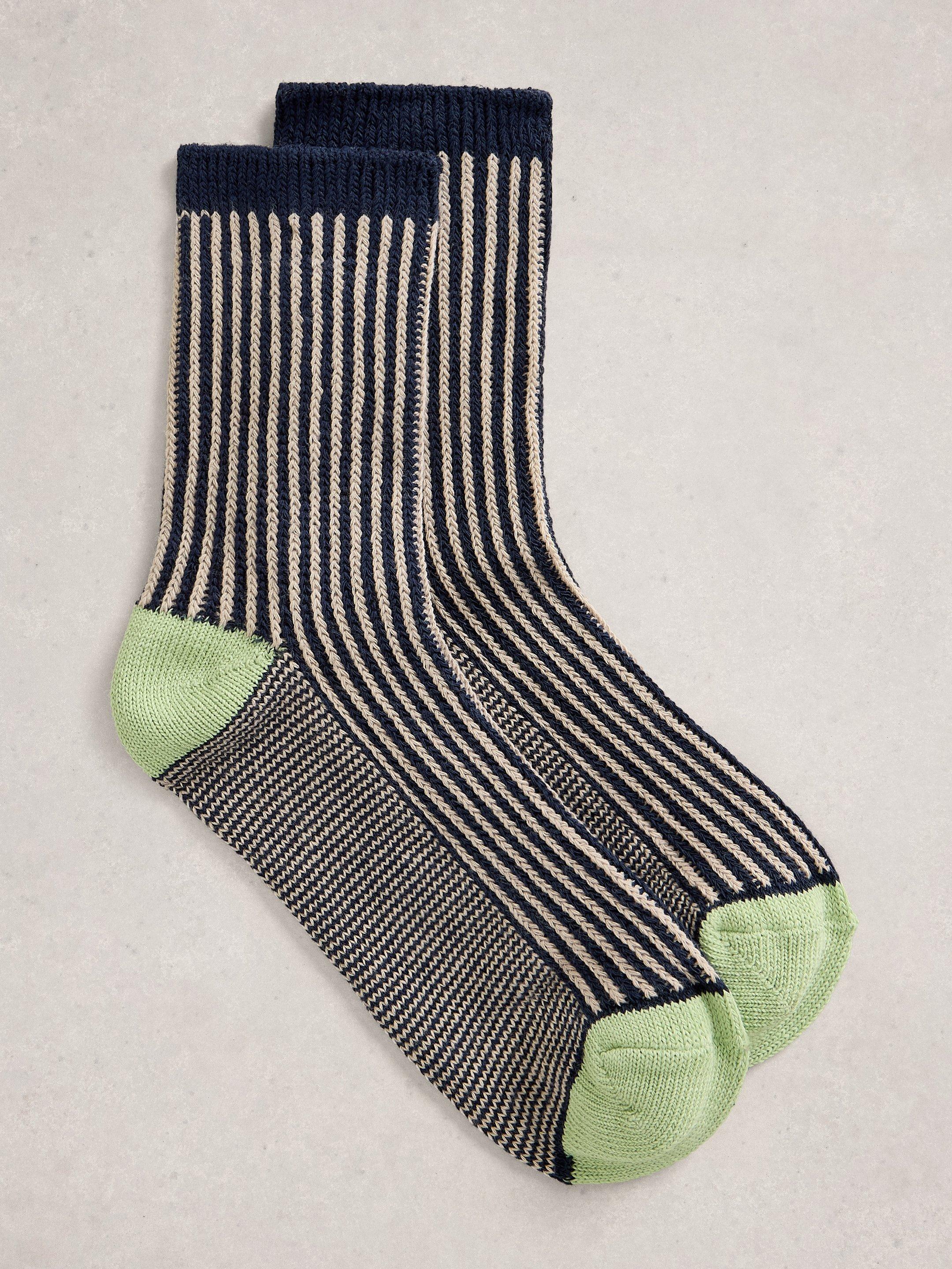 Stripe Welly Boot Socks
