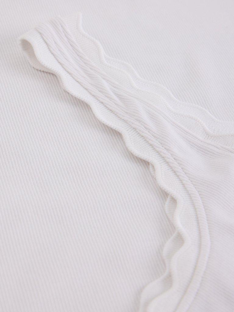 PIPER VEST in BRIL WHITE - FLAT DETAIL