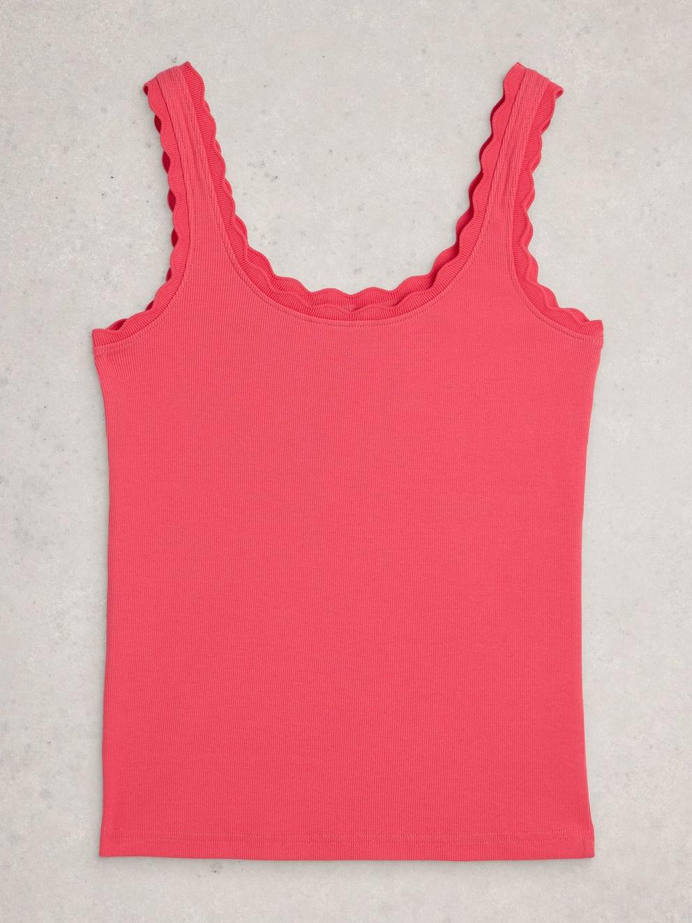 PIPER VEST in BRT PINK - FLAT FRONT