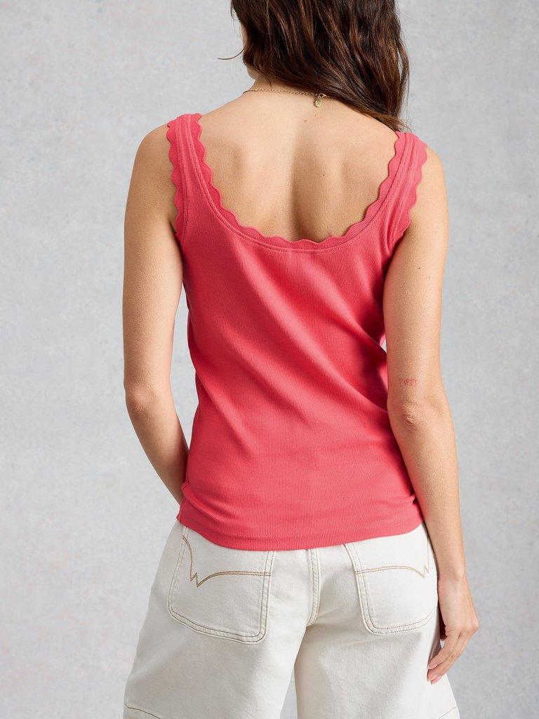 PIPER VEST in BRT PINK - MODEL BACK