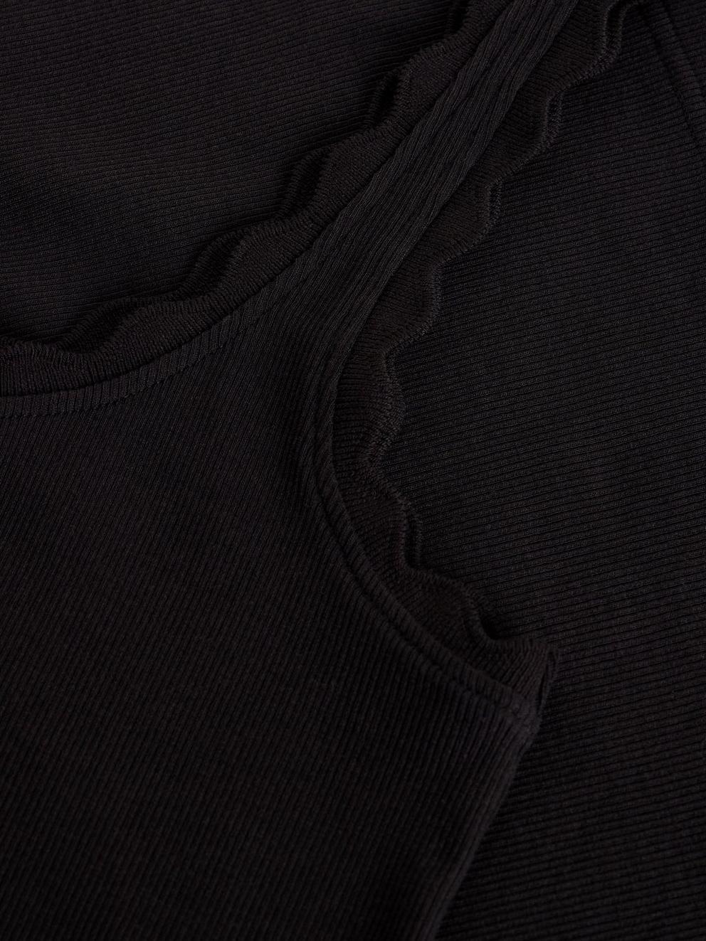 PIPER VEST in PURE BLK - FLAT DETAIL