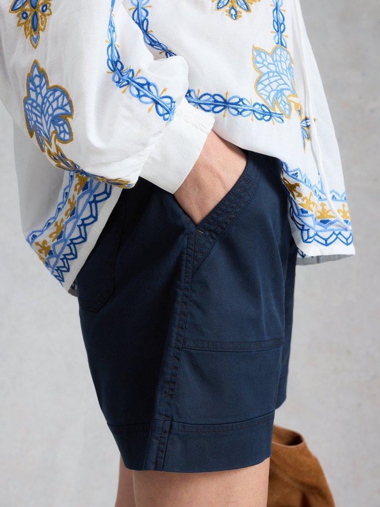 Gabby Combat Short in DARK NAVY - MODEL DETAIL