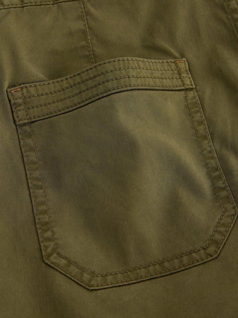 Gabby Combat Short in KHAKI GRN - FLAT DETAIL