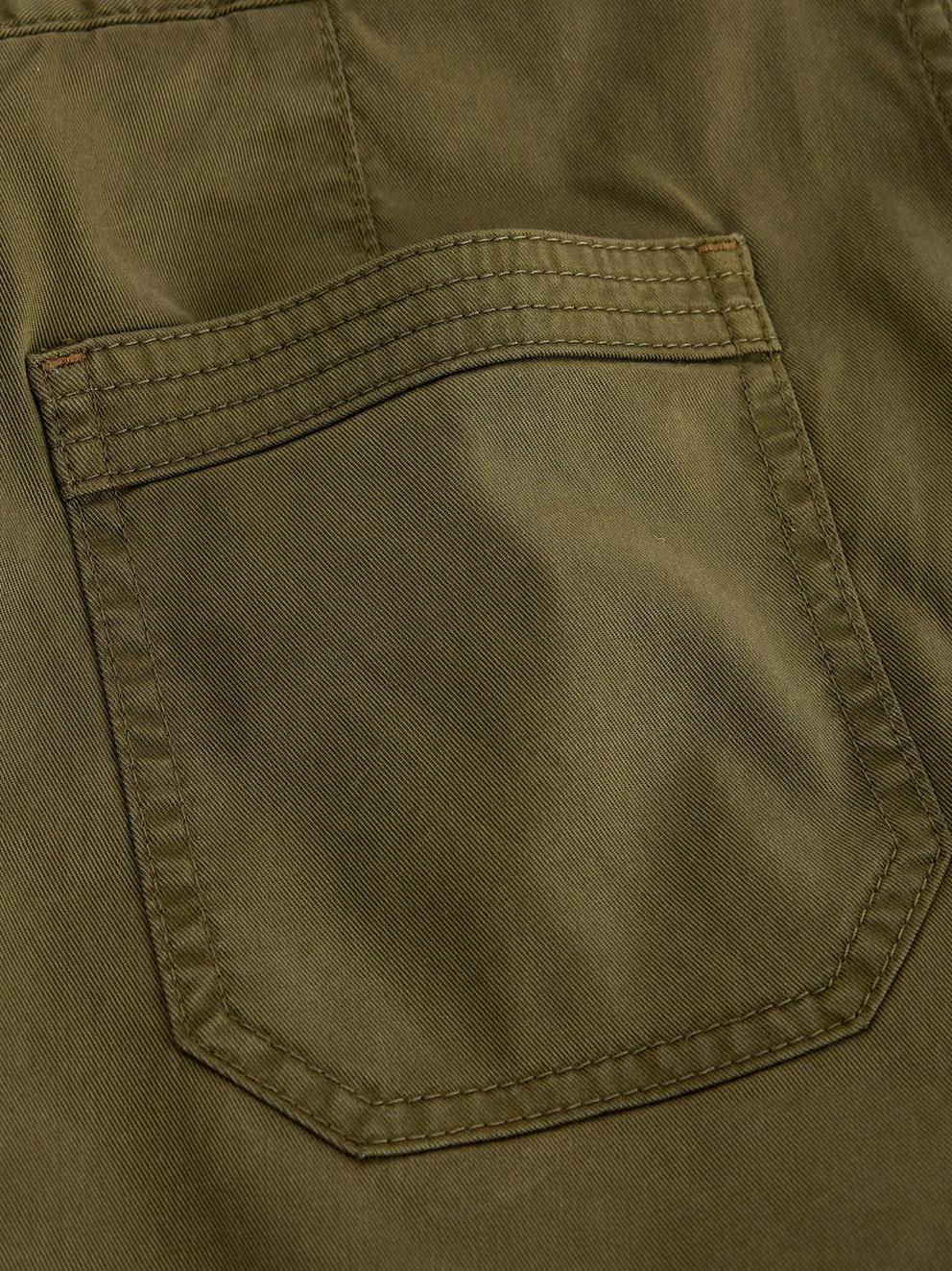 Gabby Combat Short in KHAKI GRN - FLAT DETAIL