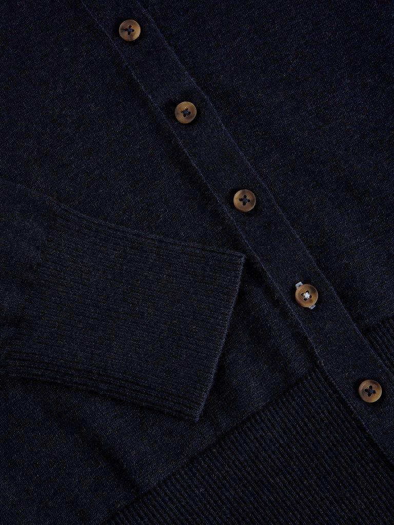 LOIS CARDIGAN in DARK NAVY - FLAT DETAIL