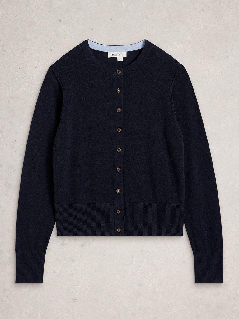 LOIS CARDIGAN in DARK NAVY - FLAT FRONT