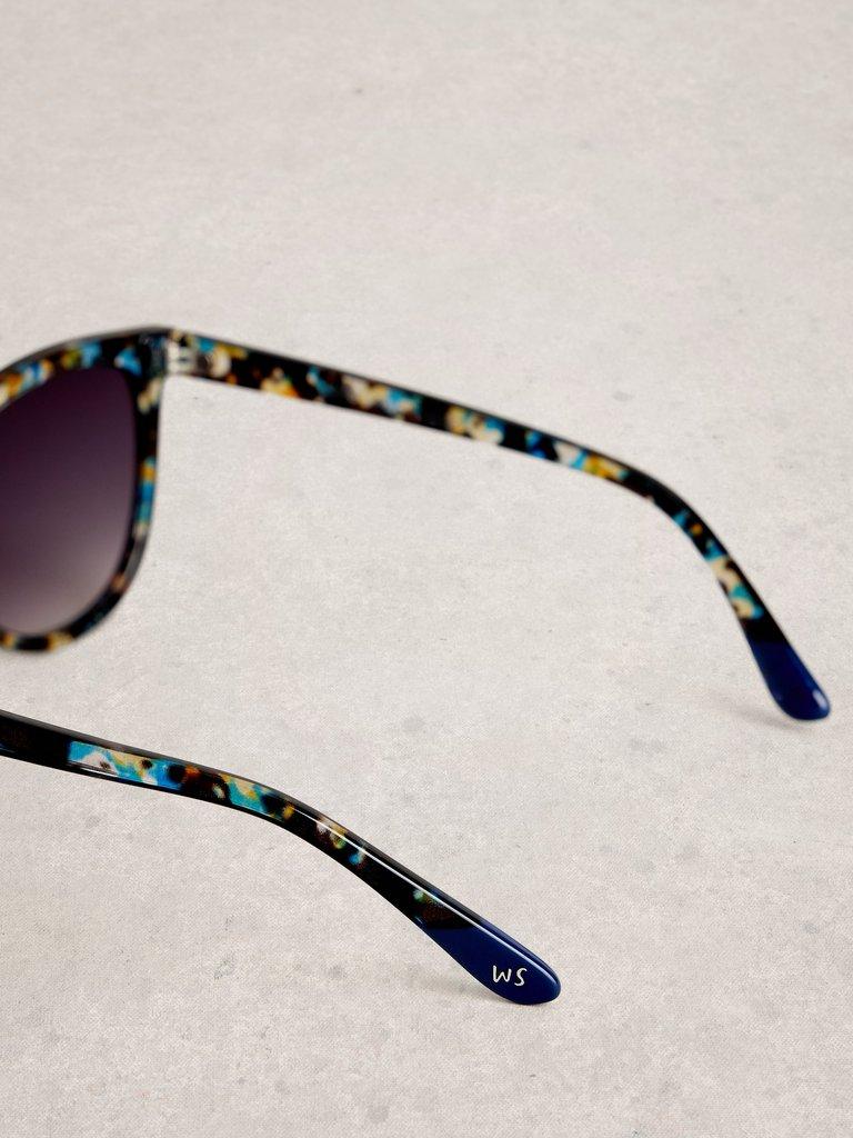 Cat Eye Style Sunglasses in BLUE MLT - FLAT DETAIL